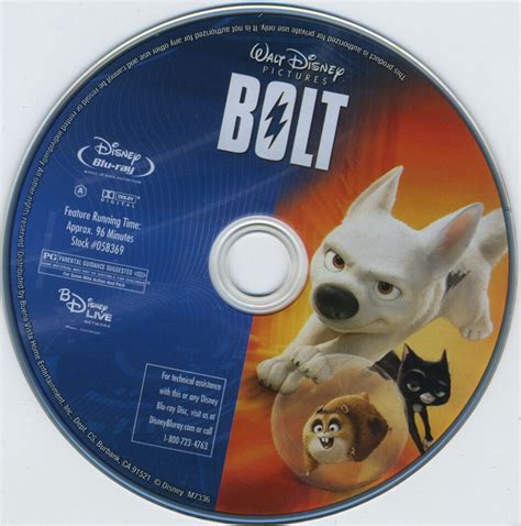 Bolt (2009) R1 Blu-Ray Cover & Labels - DVDcover.Com