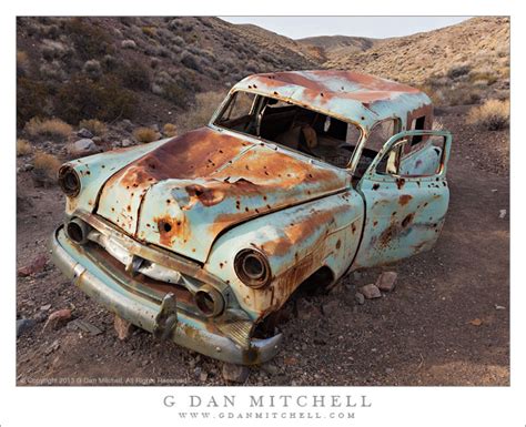 G Dan Mitchell Photograph: Abandoned Car, Desert Gully - Death Valley National Park | G Dan ...