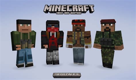 Minecraft: Xbox 360 Edition Skin Pack 6 out now – XBLAFans