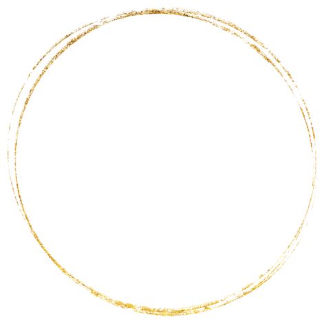 Gold Glitter Circle PNGs for Free Download