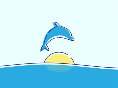 Dolphin Jumping Out Of Water Clipart Gif