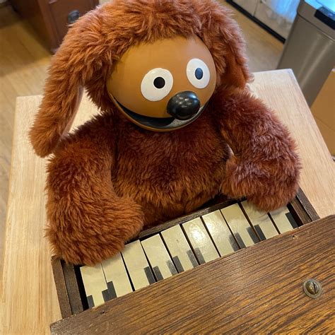 Rowlf the Dog, 1980s Muppet Show Plush Bundle With Antique Asahi Toy Piano UNIQUE COMBO - Etsy UK