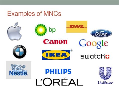 Multinational corporations