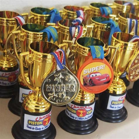 Disney Cars Piston Cup Trophy Label for Birthday Party - Etsy