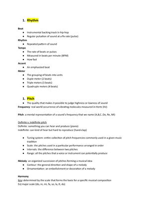 MUS364 types of instruments - Google Docs - Idiophones: produce sound through theinstrument ...