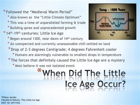 Climate & History: The Little Ice Age