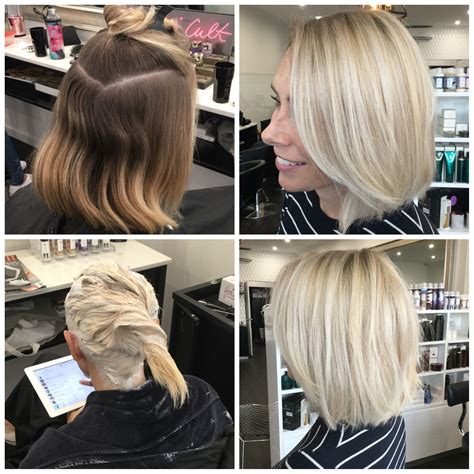 Before and after, scalp bleach, root shadow | Cool blonde hair, Scalp bleach, Hair color techniques