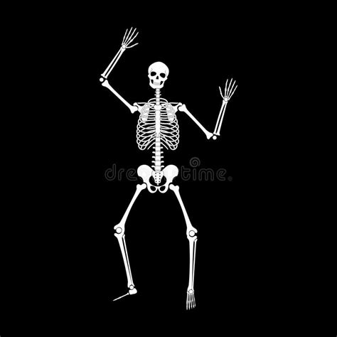 Happy Dancing Skeletons on Halloween Stock Vector - Illustration of ...