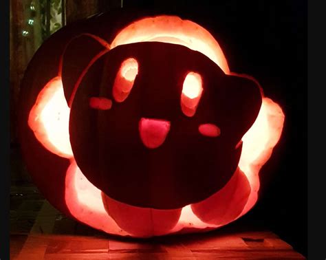 Kirby Pumpkin Carving by GingerIce13 on DeviantArt