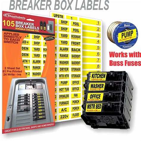 Circuit Breaker Panel Labels