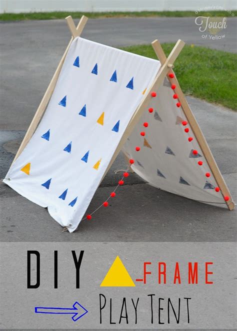 A mommy's life...with a touch of YELLOW: DIY A-Frame Play Tent {Tutorial} | Play tent, A frame ...