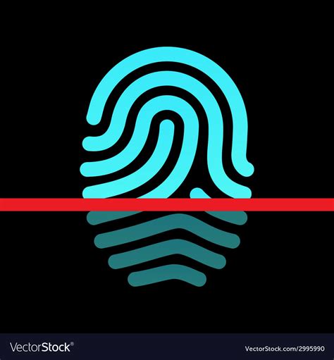 Fingerprint identification system - loop type icon