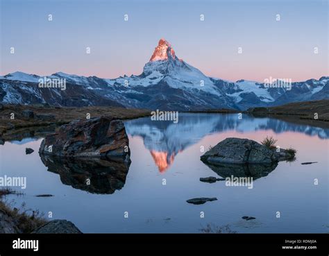 Matterhorn sunrise Stock Photo - Alamy