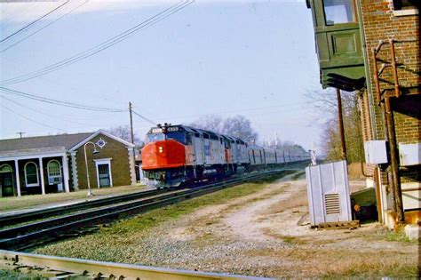 Original Slide Amtrak EMD SDP40F Diesel Engine Doswell, VA (1975) # ...