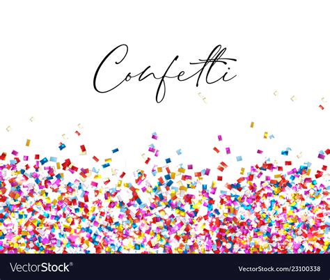 Celebration confetti background Royalty Free Vector Image