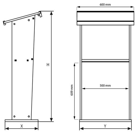 Wood Podium - MT Displays