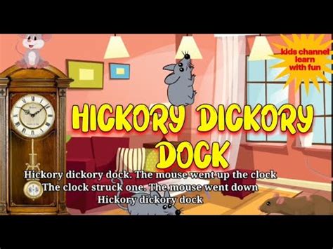 Hickory Dickory Dock | Nursery Rhymes & Kids Songs | Hickory Dickory ...