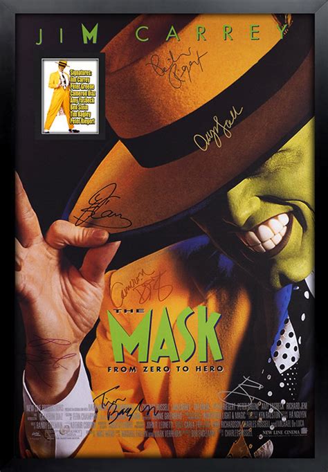 The Mask Signed Movie Poster Framed and Ready to Hang | Etsy