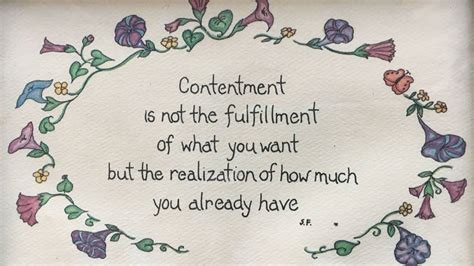 Cultivating Contentment