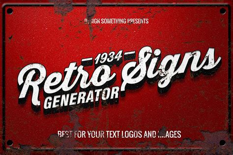 Retro Signs Generator | Graphics ~ Creative Market