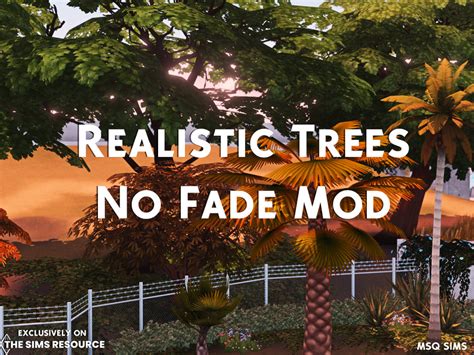 Sims 4 Realistic Trees Cc