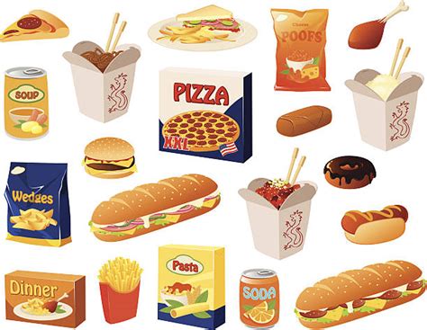 Processed Food Illustrations, Royalty-Free Vector Graphics & Clip Art - iStock