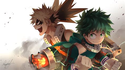 Izuku Midoriya and Katsuki Bakugou Art Wallpaper, HD Anime 4K Wallpapers, Images and Background ...