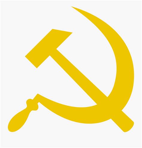 Pix For Ussr Hammer And Sickle - Hammer And Sickle Yellow , Free Transparent Clipart - ClipartKey