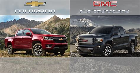 GMC Canyon Vs. Chevy Colorado - Automotivize