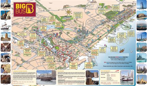 Large detailed tourist map of Dubai | Dubai | UAE (United Arab Emirates) | Asia | Mapsland ...