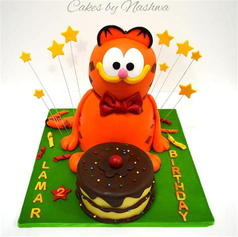 Garfield cake - Decorated Cake by Cakes by Nashwa - CakesDecor