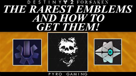 Destiny 2 rare emblems