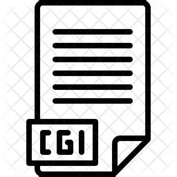 Cgi Icon - Download in Line Style