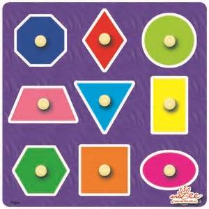 Colored Shapes Wooden Jigsaw Puzzle | andZee Wooden Toys and Puzzles