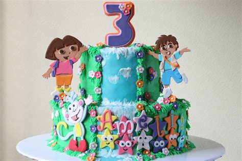 Dora, Diego & Boots Cake – Rebecca Cakes & Bakes