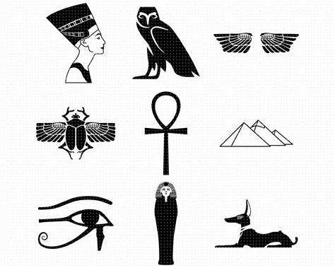 Egyptian Symbols Svg Egypt Png Dxf Clipart Eps Vector By Crafteroks | The Best Porn Website