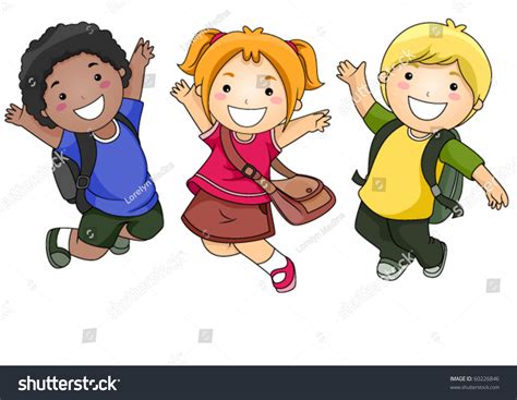 Jumping Children Clipart