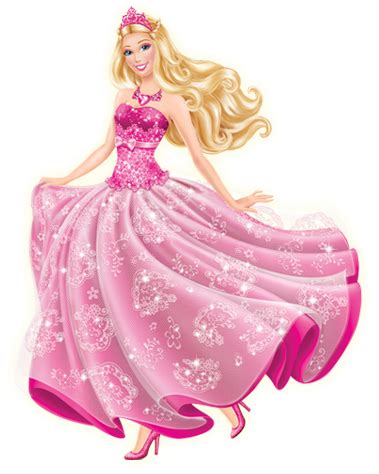 Beautiful Barbie In A Pink Skirt Clipart PNG Transparent Background 252x589px - Filesize ...