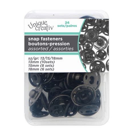 Unique Creativ Black Plastic Snap Fasteners | Walmart Canada