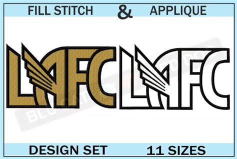 LAFC Embroidery Logo Set ⋆ 11 sizes ⋆ Blu Cat Red Dog