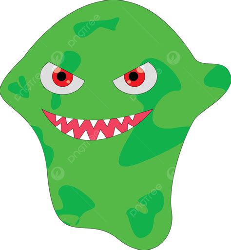 Green Virus With Evil Eyes Infecting People With Disease Vector, Alien, Covid 19, Isolated PNG ...