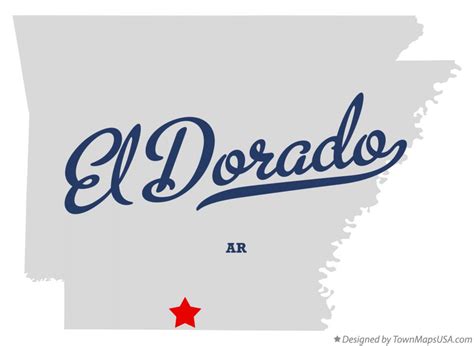 Map of El Dorado, AR, Arkansas