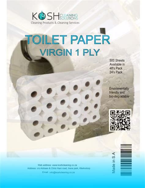 Toilet Paper 1Ply - Kosh Cleaning