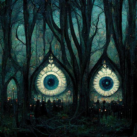 Evil eye themed Dark art on Behance