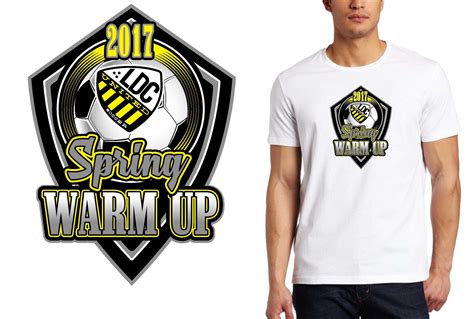 SOCCER T SHIRT LOGO DESIGN LDC Spring Warm Up BY UrArtStudio