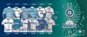 Seattle Mariners Uniform History Clock_20074342