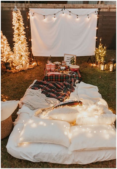 Cozy Backyard Christmas Movie Party Ideas - Haute Off The Rack