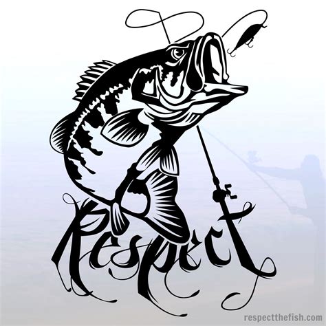 Largemouth Bass “Respect” Window Sticker in Black | Bass fishing, Vinyl decals, Largemouth bass ...