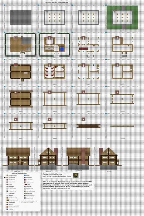 Medieval House Blueprints Minecraft - Large Medieval Town House 4 ...