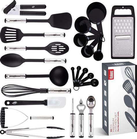 24-Piece Kitchen Utensil Set - Nonstick, Heat Resistant Nylon and Stainless Steel in Nepal at ...